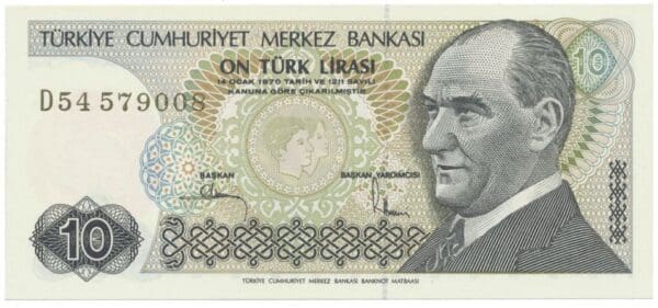 Turecko, 10 Lira (1979)