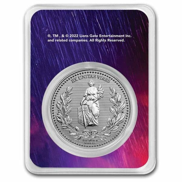 9Fine Mint Stříbrná kontinentální mince John Wick 1 Oz TEP - Image 2