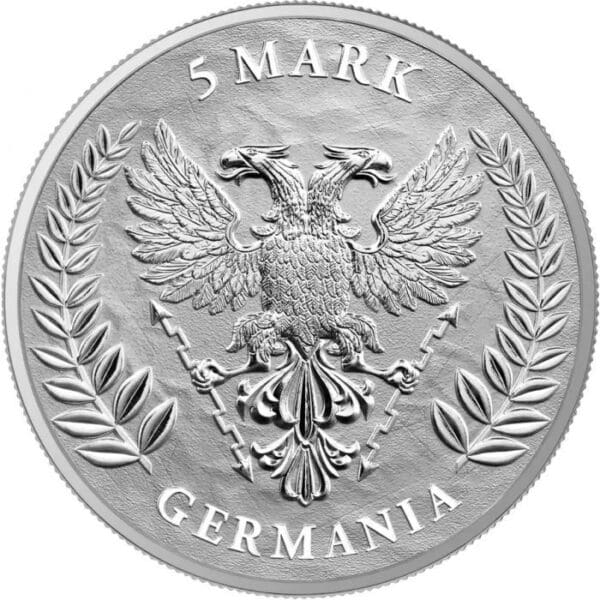 Stříbrná Mince Germania 5 Mark 1 Oz 2022 BU Německo - Image 2