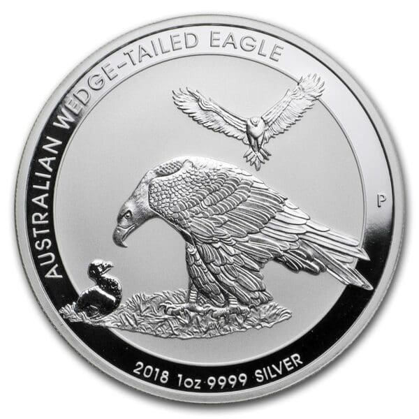 Mince 2018 Austrálie 1 oz Stříbro Orel klínový  BU