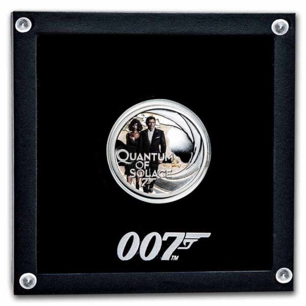 Perth Mint Stříbrná mince 007 James Bond Movie Quantum of Solace 1/2 Oz Tuvalu 2022 - Image 3