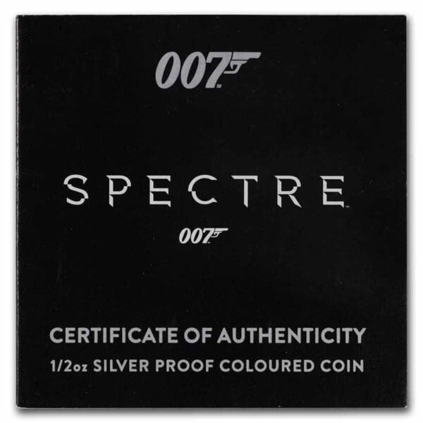 Perth Mint Stříbrná mince 007 James Bond Movie Spectre 1/2 Oz Tuvalu 2022 - Image 3