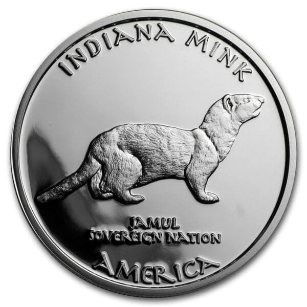 Private Mint 2017 1 oz Silver Proof State Dollars Indiana Miami Mink - Image 2