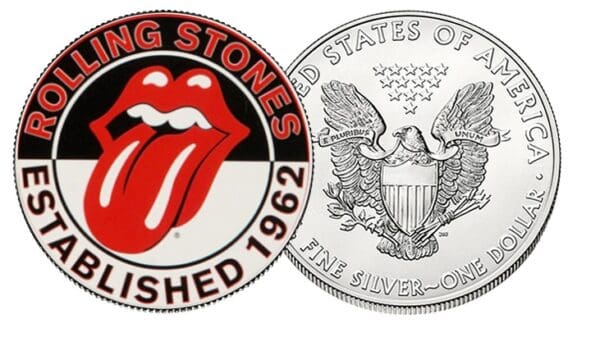 Private Mint Stříbrná mince  Rolling Stones 1 Oz USA