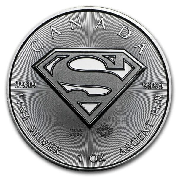 Royal Canadian Mint Mince : 2016 Kanada 1 oz Stříbro $ 5 SUPERMAN ™ BU