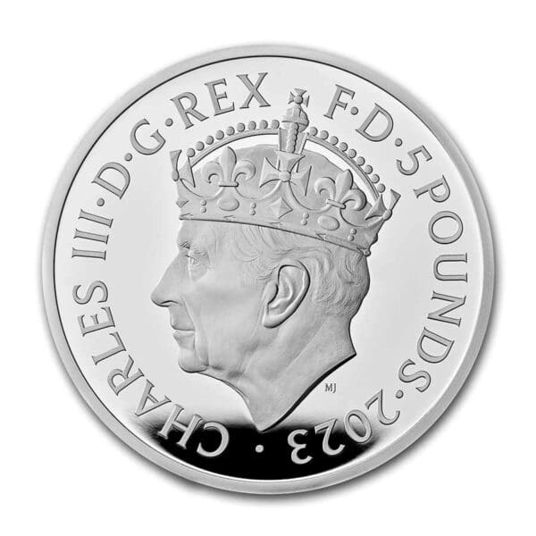 Royal Mint Stříbrná mince Korunovace Jeho Veličenstva Stříbrná mince 5 GBP 2023 GB - Image 3