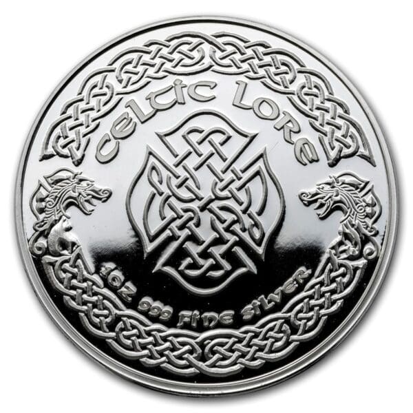 Silver Shield Mince 1 oz Stříbrná mince  keltské kuličky (Banshee) - Image 2