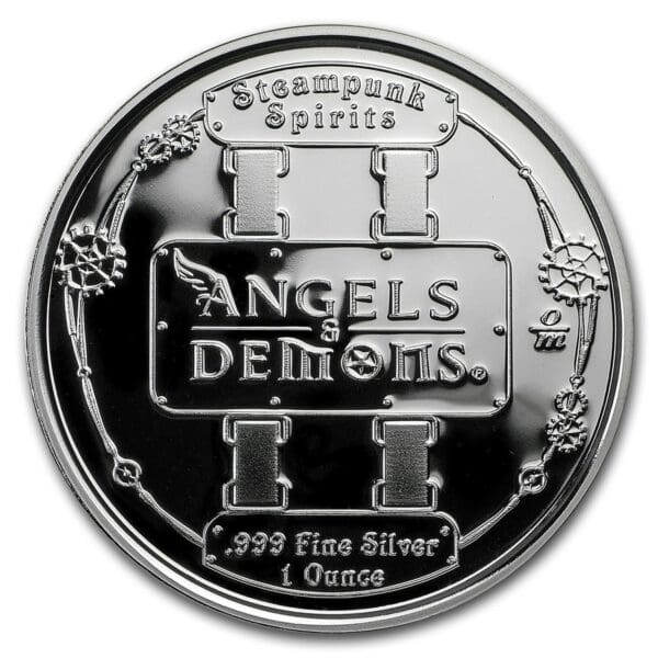 Silver Shield Mince 1 oz Stříbro Proof  - Série Andělé  & Démoni (Gregorio) - Image 2