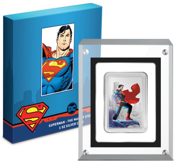 Stříbrná mince Superman Muž z oceli 1 Oz - Image 5