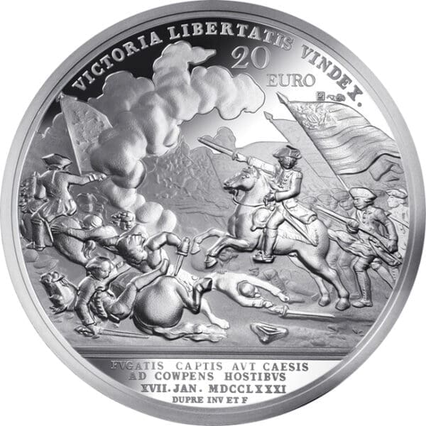 Monnaie de Paris Bitva o Cowpens  Stříbro 1 Oz