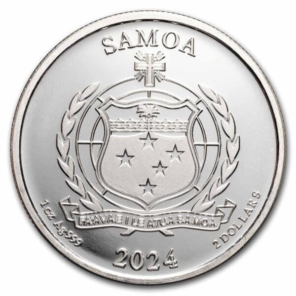 Stříbrná mince Popeye a Brutus BU 2024 Samoa 1 Oz - Image 2