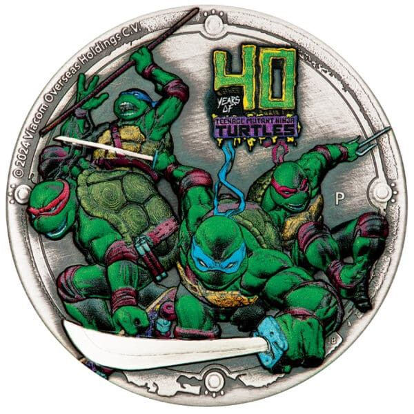 Teenage Mutant Ninja Turtles 1 Oz Stříbrná mince