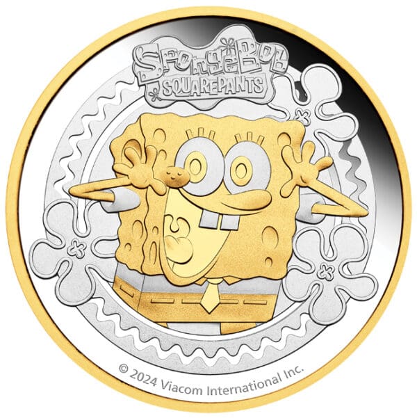 Spongebob Squarepants 2 Oz stříbrná mince