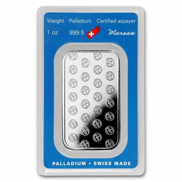 Argor-Heraeus Palladium slitek 1 oz - Image 2