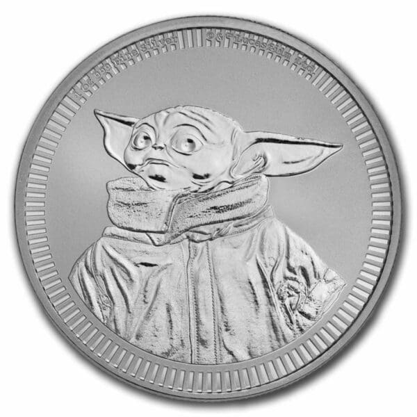 2023 Niue 1 oz $ 2 Grogu Baby Yoda v TEP Holidays BU - Image 3