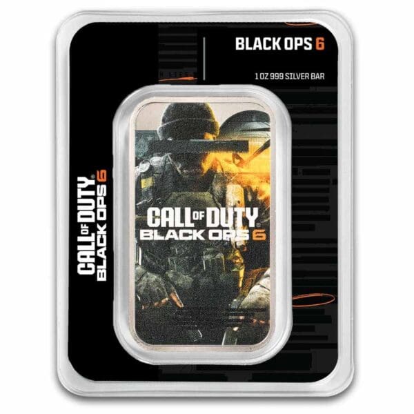 1 oz stříbrný barevný slitek Call of Duty™ Black Ops 6™ v TEP