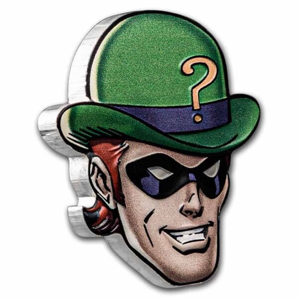 2022 Niue 1 oz Silver $ 2 Faces of Gotham: The Riddler Comics - Image 2