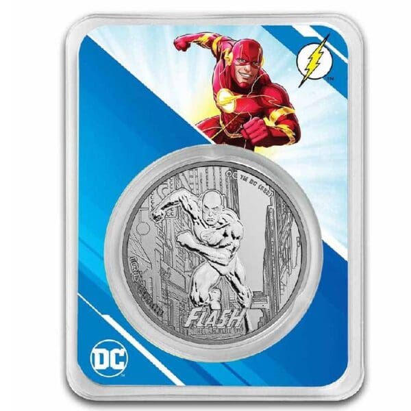 FLASH DC COMICS 2023 1 oz stříbrná mince s TEP – Samoa